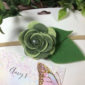 baby headband made of felt flowers